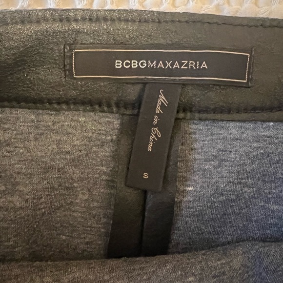 BCBG max Azria leather black skirt size small - Picture 2 of 4